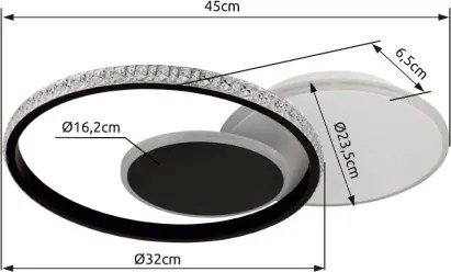 GLOBO 67197-18 PERLIX Modern LED Mennyezeti Lámpa IP20
