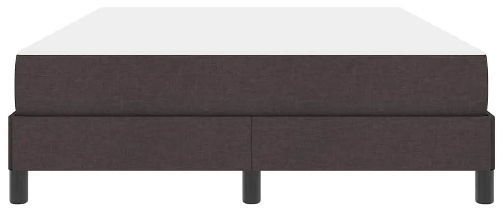 Boxrugós ágy matracmal sötétbarna 140 x 190 cm szövet