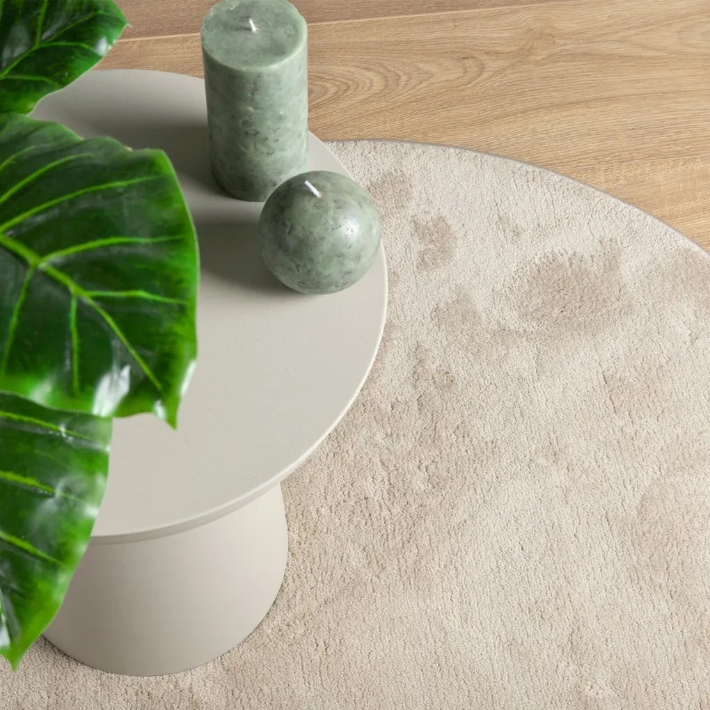 szőnyeg "HUARTE" rövid szálú puha és mosható bézs 120x170 cm