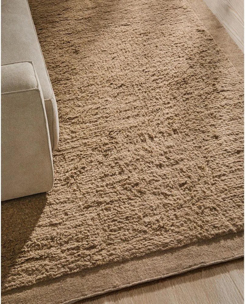 Bézs kézi szövésű gyapjú szőnyeg 200x300 cm Marely – Kave Home