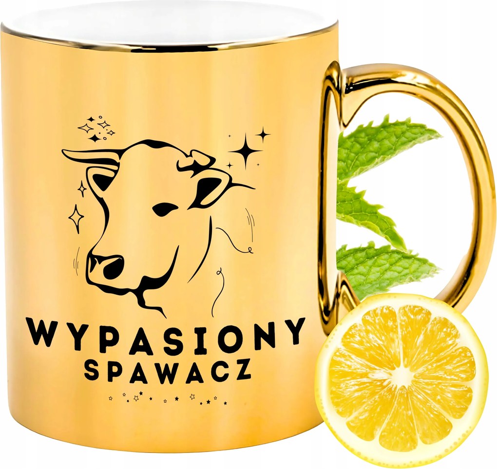 Arany fényes bögre Hegesztőnek Ajándék Nyomtatott Fotóval