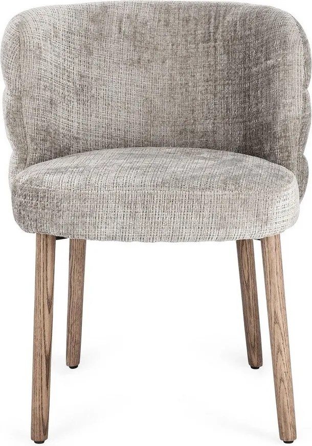 Szürke kárpitozott étkezőszék Ilma – Bizzotto