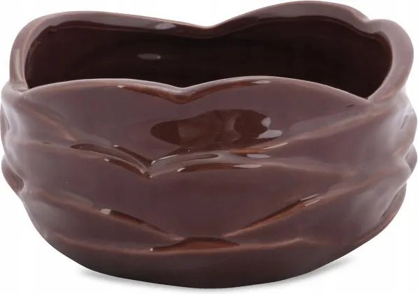 Tál tál kerek barna dekoratív stílusos