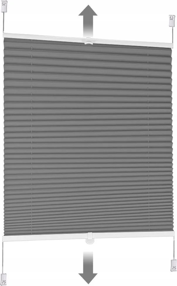 Pliszírozott Roló Antracit 80 x 120 CM