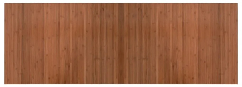 négyszögletű barna bambusz szőnyeg 70 x 200 cm