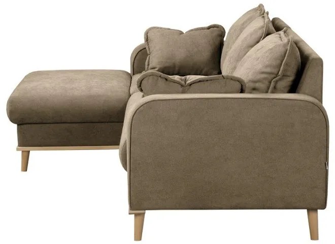 Világosbarna sarokkanapé (bal oldali) Beata – Ropez