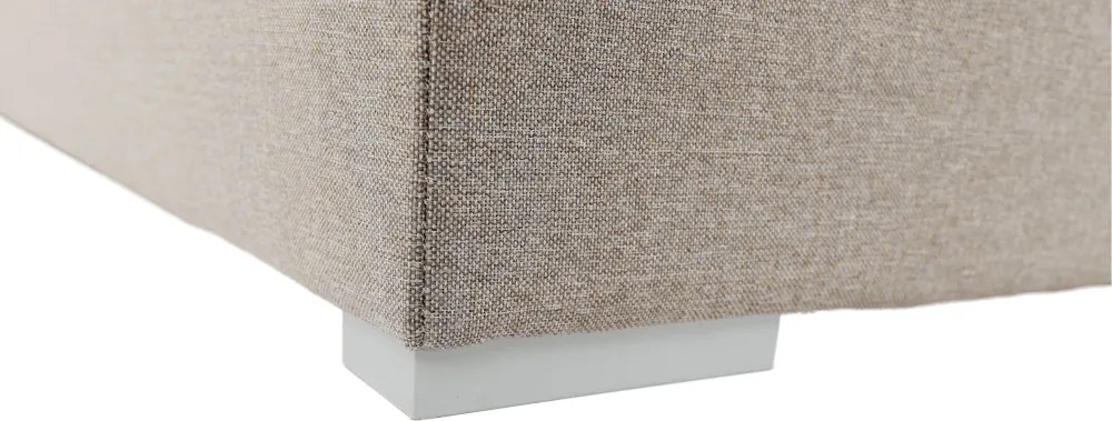 Boxspring típusú ágy 180x200, szürkésbarna taupe, FERATA TV KOMFORT