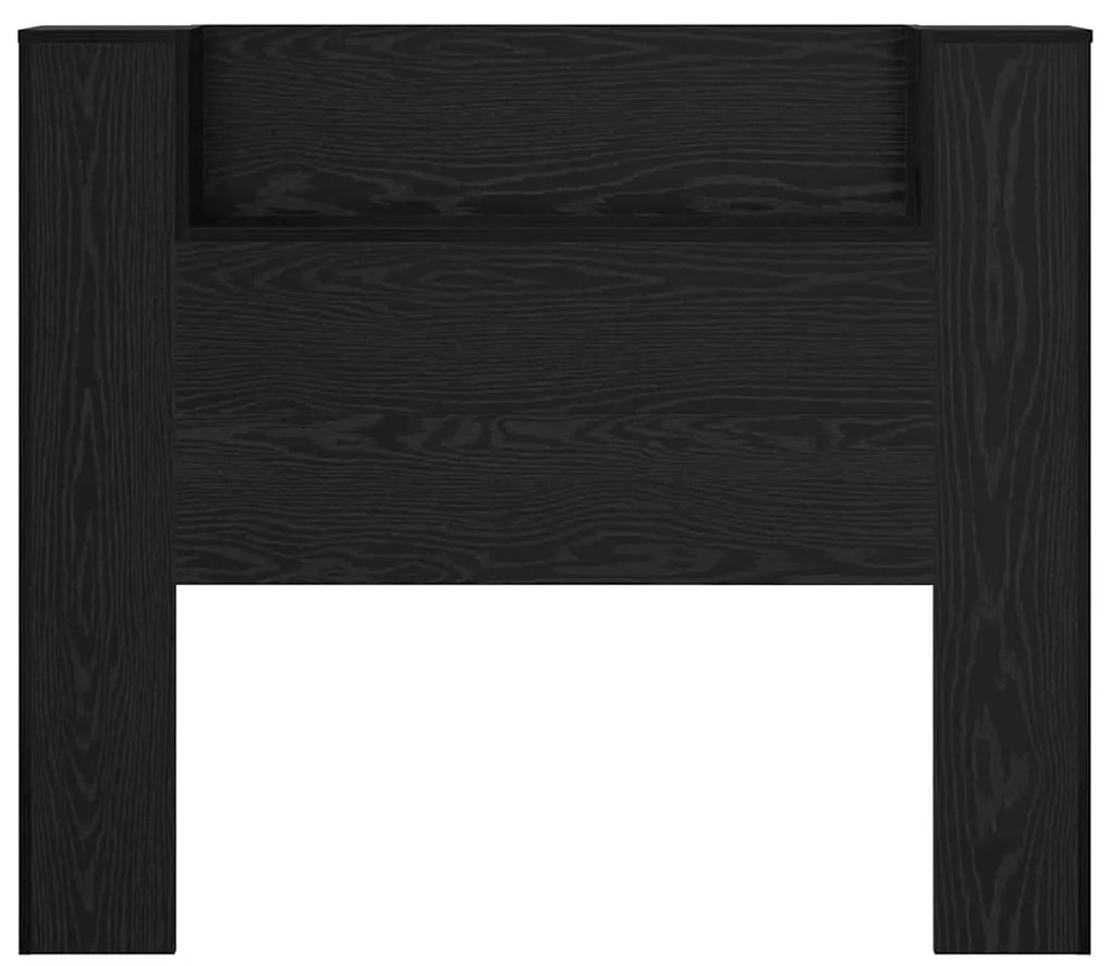 Fejtámla polcokkal Fekete tölgy 120 x 15 x 103,5 cm Faanyag