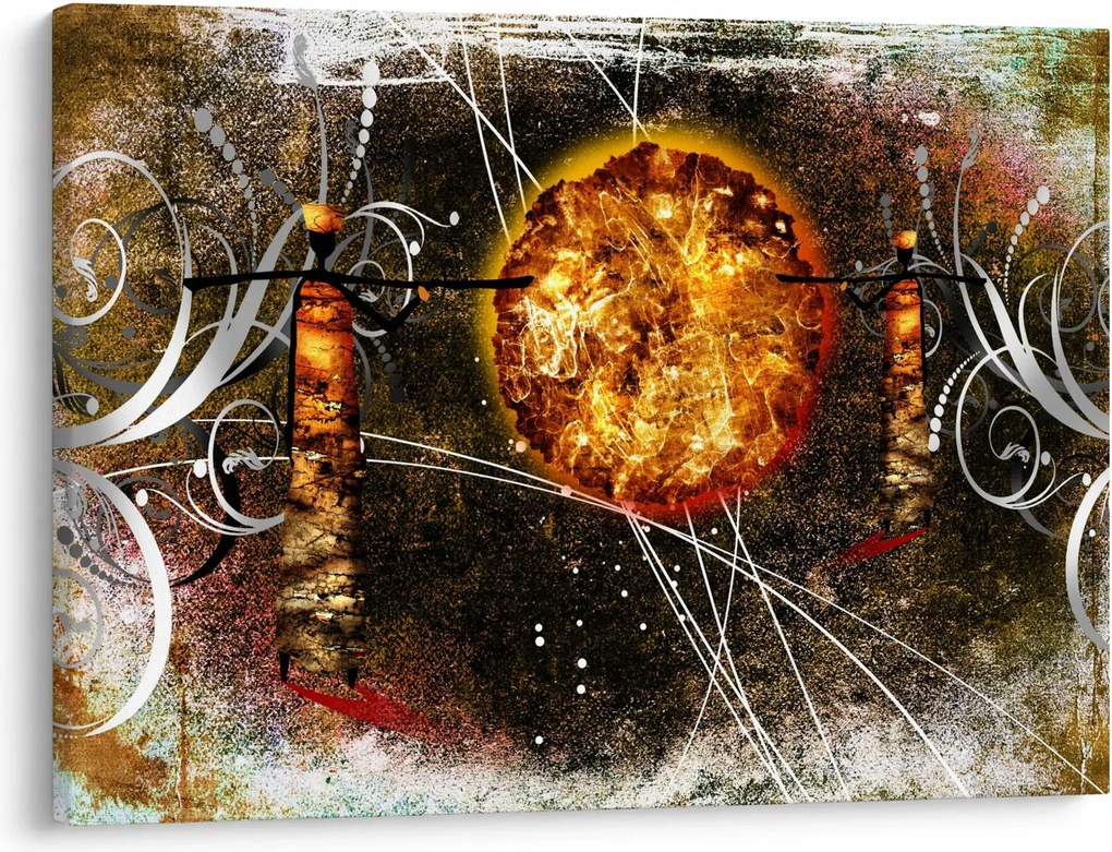 Egy őskori festmény képe (70x50 cm)