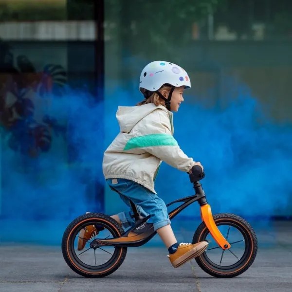 Lionelo - Tolós bicikli BART AIR fekete/narancs