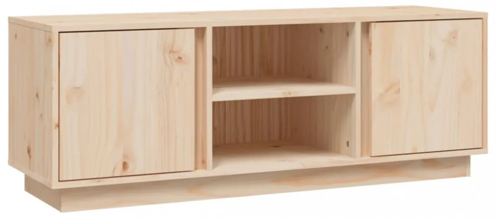 tömör fenyőfa TV-szekrény 110 x 35 x 40,5 cm