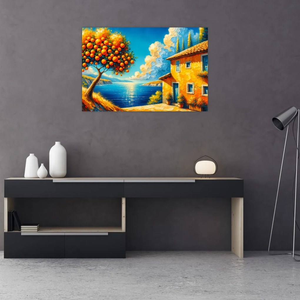 Kép - Ház narancsokkal II. (90x60 cm)
