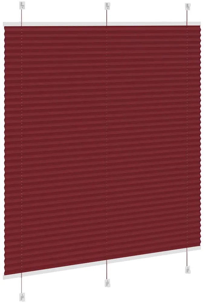 pliszírozott redőny Bordeaux piros 115x150 cm szövetszélesség