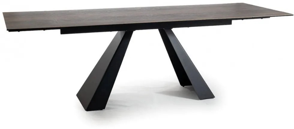 Salvadore bővíthető étkezőasztal barna fahatás 160-240 cm