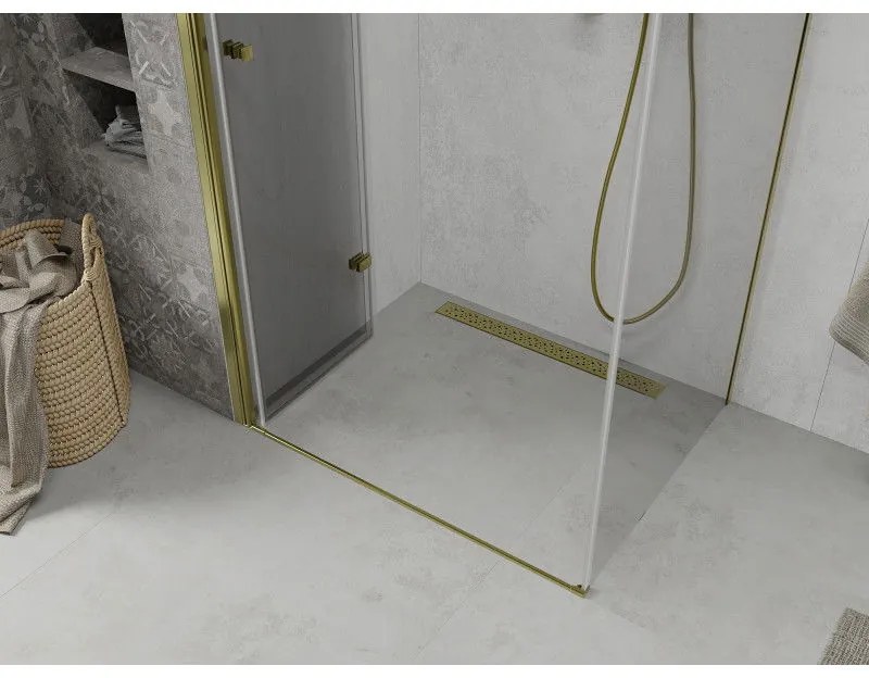 Mexen Lima zuhanykabin 100x70 cm, átlátszó, arany, 856-100-070-50-00