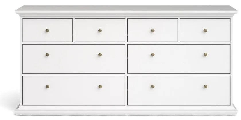 Fehér alacsony komód 183x87 cm Paris – Tvilum