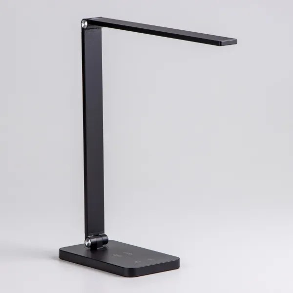 Brilagi - LED érintéses asztali lámpa, dimmelhető, vezeték nélküli QI töltéssel, LED/7W/5V, 3000/4000/6000K, fekete