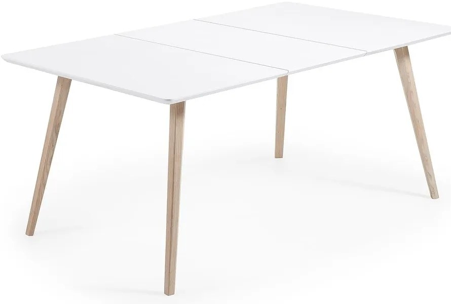 Bővíthető étkezőasztal hosszabbító asztallappal 90x140 cm Eunice – Kave Home