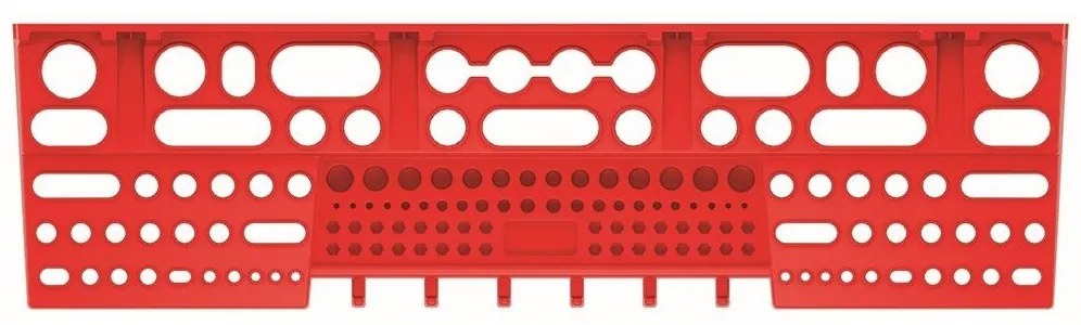 Kistenberg Szerszámtartó BINEER SHELFS 580x158mm, piros