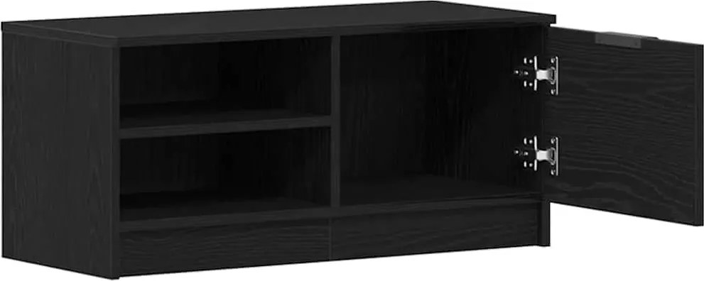 vidaXL TV szekrény Fekete tölgy 80 x 35 x 36,5 cm Faanyag