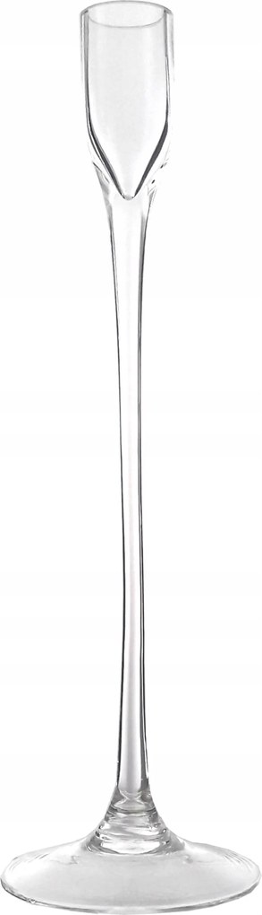 Magas üveg Gyertyatartó Egy Gyertyához 25 CM