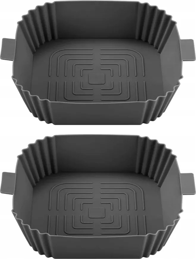 2 Db-os Zsírmentes Airfryer Olajsütő Szilikon Betét Szett