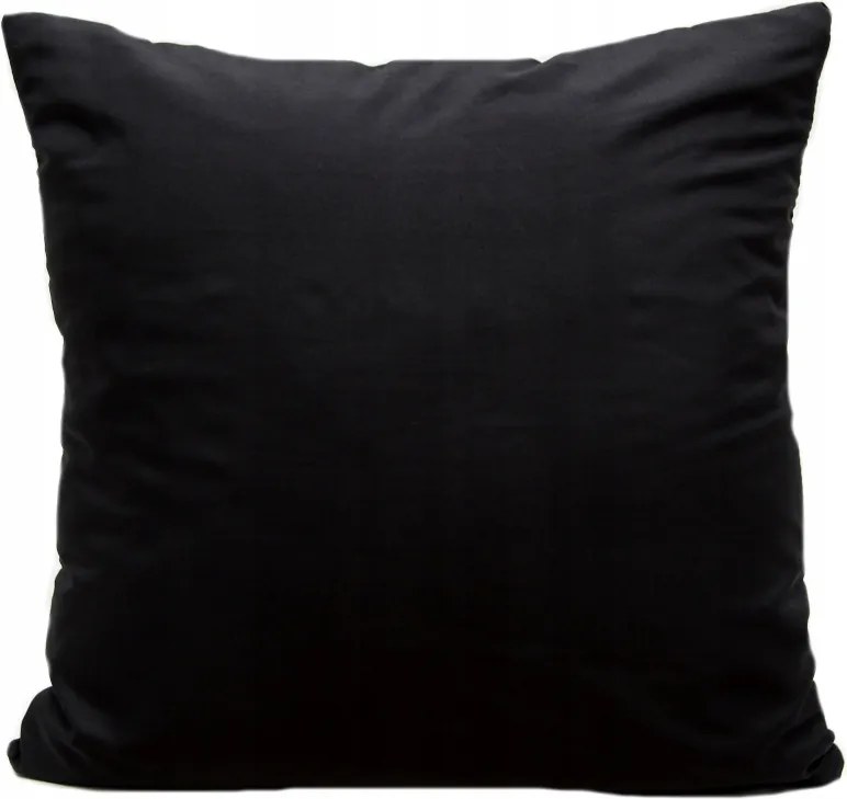 Dekorációs Párnahuzat 45x45 Sima Puha Fekete