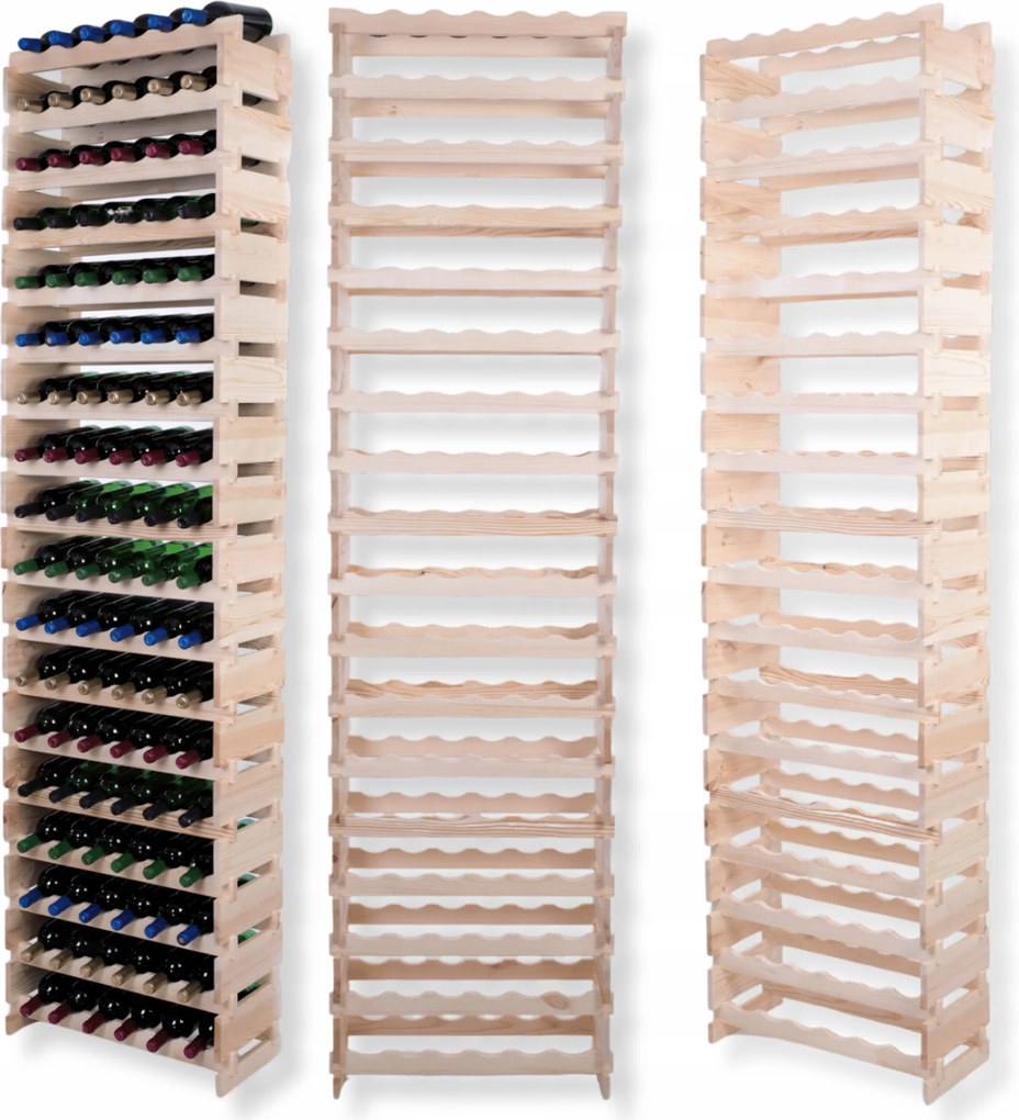 Bortartó állvány moduláris palacktartó 18x6 Építs úgy, mint az építőkockák szerszámok nélkül