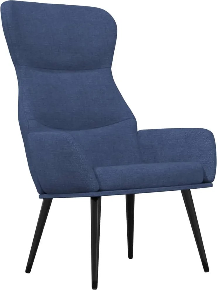 vidaXL kék szövet pihenőfotel