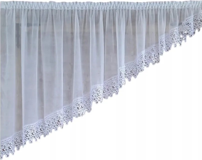 Kész függöny 300x180,bal oldali,fátyol,15cm angol