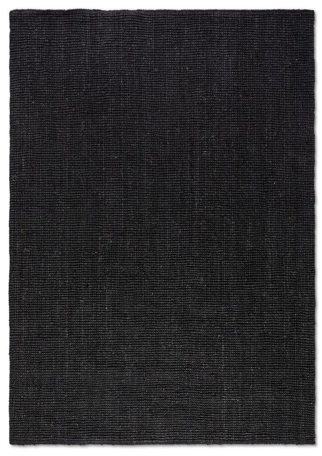 Fekete juta szőnyeg 160x230 cm Bouclé – Hanse Home