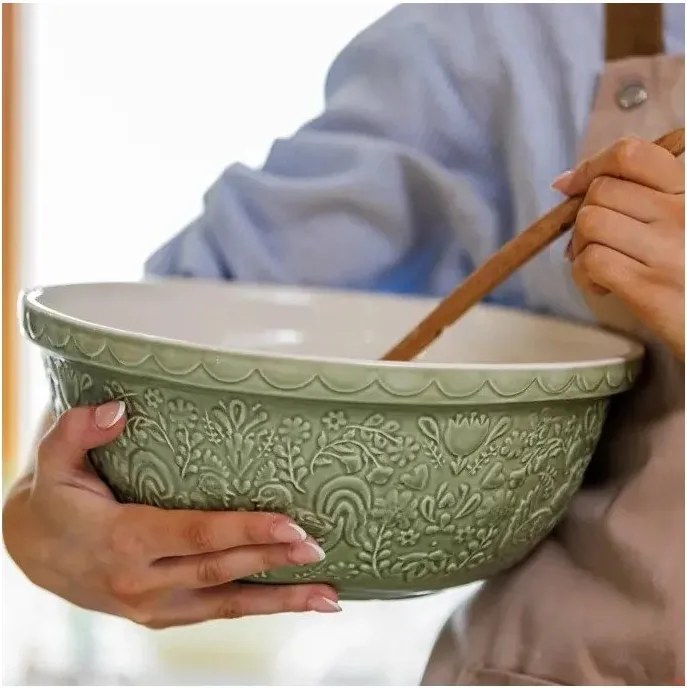 Zöld kerámia tál ø 29 cm Home to Roost – Mason Cash