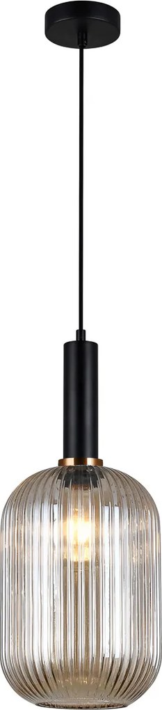Italux glamour modern függeszték antiola borostyán fekete itxpnd55881lbkamb