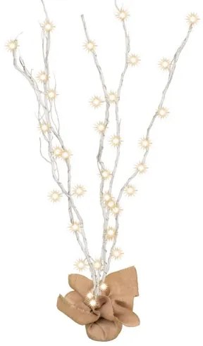 LED Karácsonyi dekoráció 40xLED/3xAA fehér