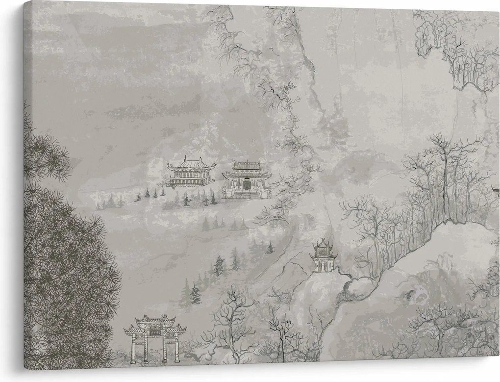 Kép - Kínai táj (70x50 cm)