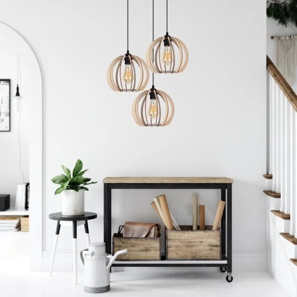 Csillár zsinóron DORO 3xE27/60W/230V