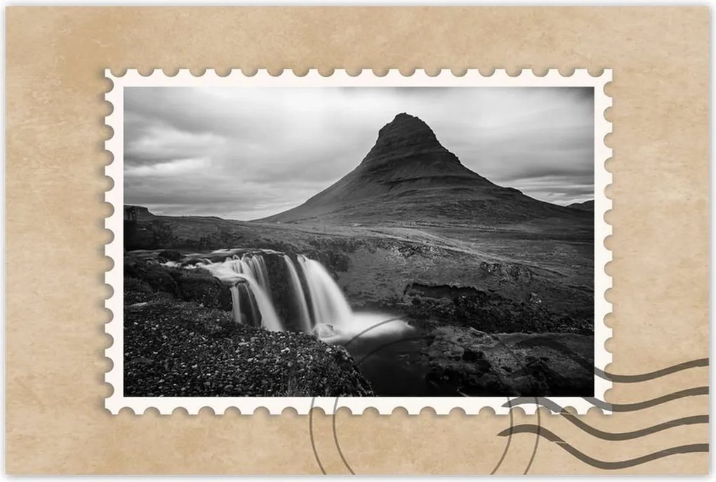 Poszterek 60x40 Kirkjufell vízesés