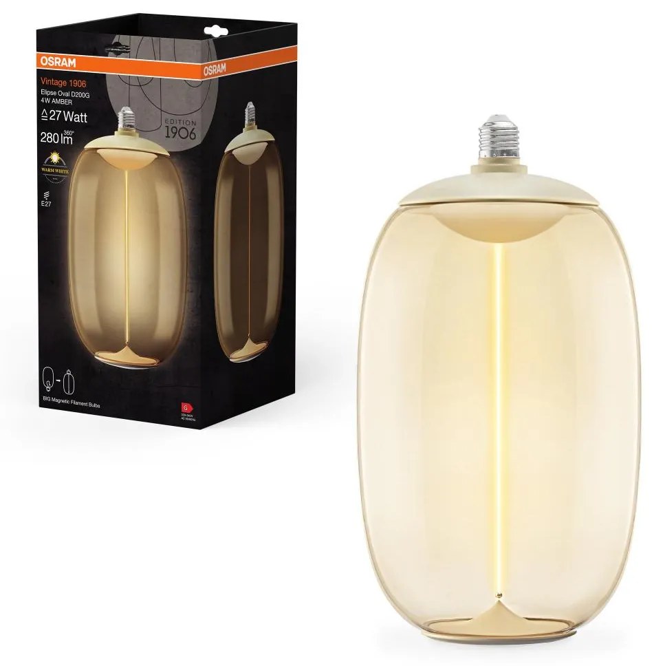 Osram LED Izzó VINTAGE FILAMENT E27/4W/230V 2700K - Osram P227546