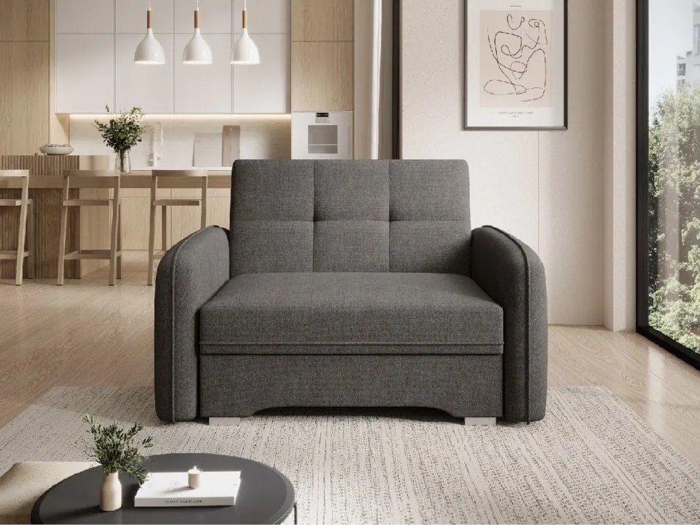 Kinyitható fotel LAINE, sötétszürke