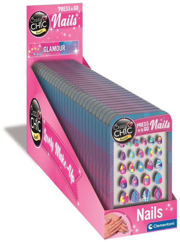 Crazy Chic Glamour műköröm készlet Clementoni