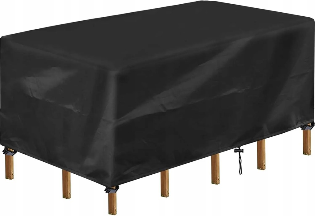 Kerti bútor huzat vízálló 170x94x70cm Fekete