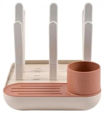 Beaba - Cumisüveg szárítóállvány bézs/narancs