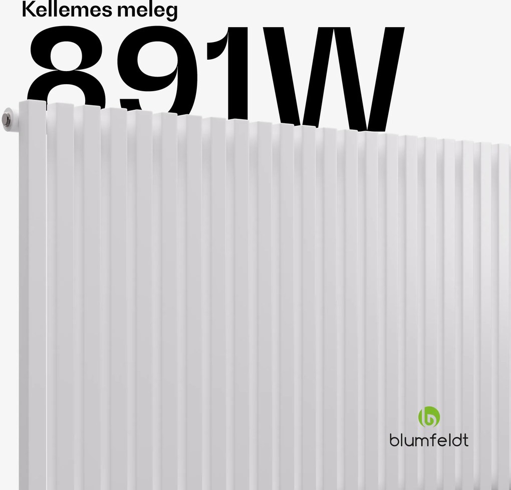 Blumfeldt Delgado radiátor | Modern kivitel | 63 x 100 cm | 891 W | Oldalsó csatlakozás