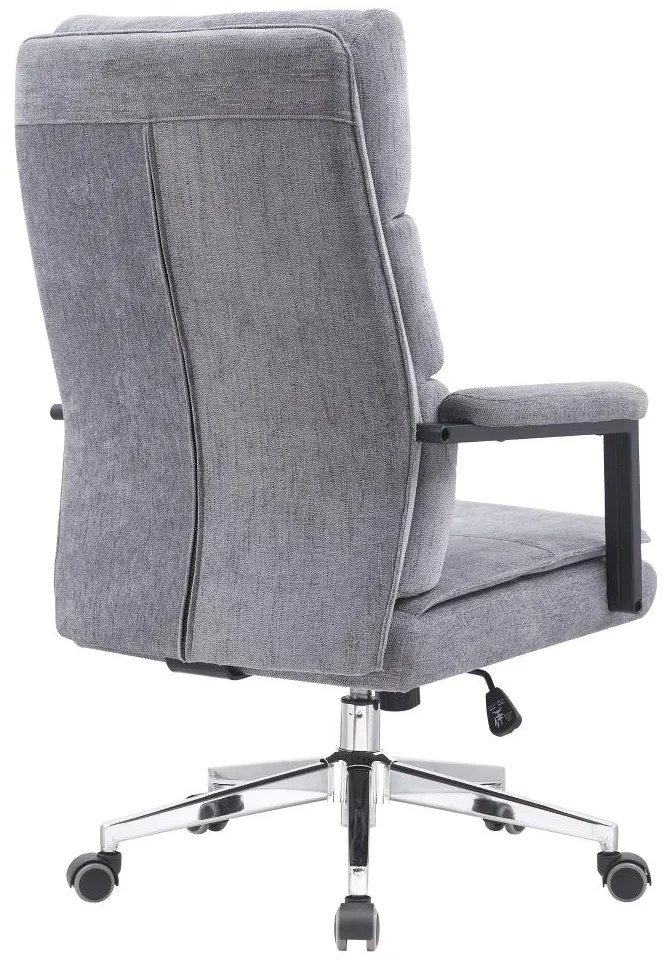 Irodai fotel Zonnos (szürke + króm). 1119452