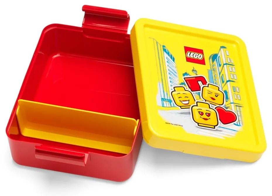Iconic sárga-piros uzsonnásdoboz és kulacs szett - LEGO®