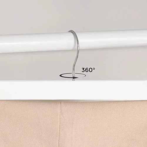 8db fából készült nadrág akasztók, állítható, fehér