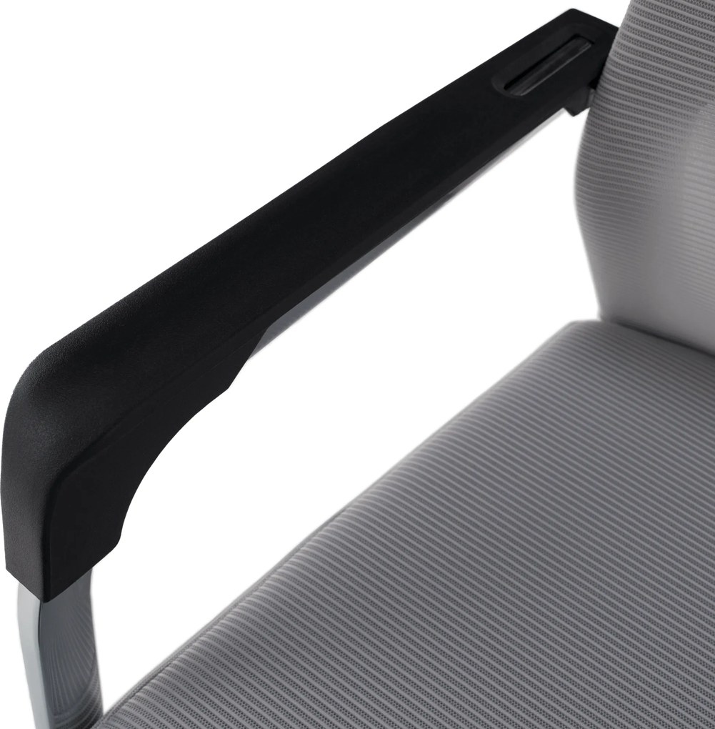 Tárgyalószék, szürke/fekete, KABIR