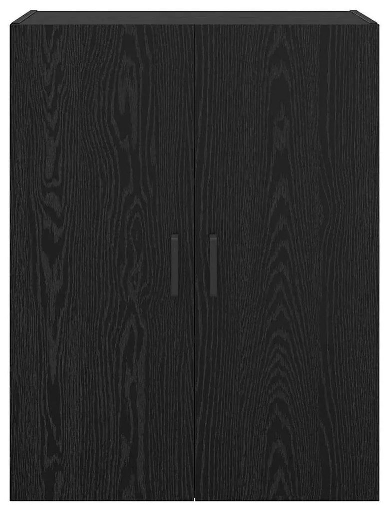 Fali Szekrények 2 pcs Musta tammi 69.5 x 34 x 90 cm Faanyag