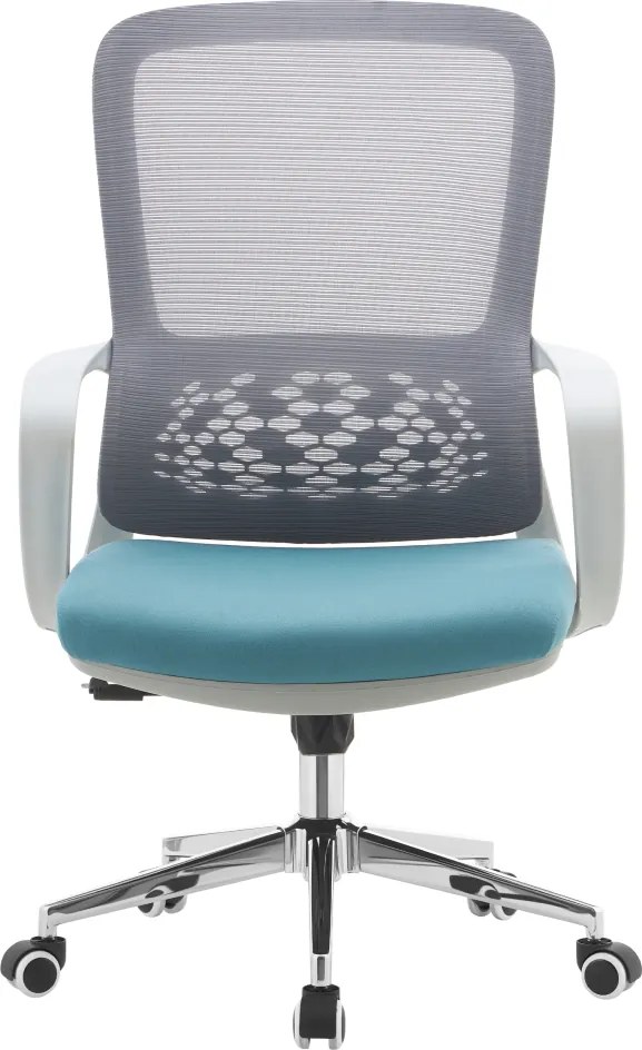 Irodai szék, szürke/kék, FOSTER TYP 2