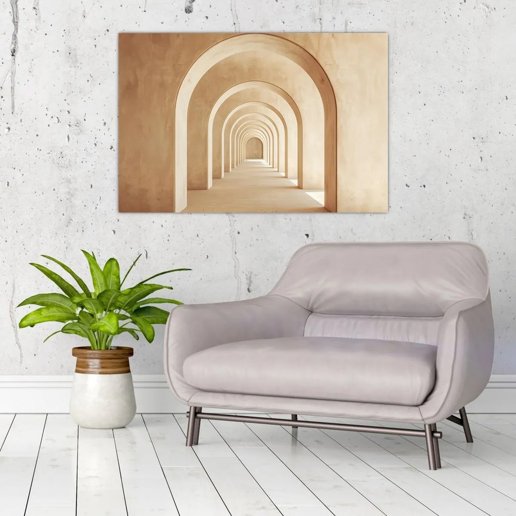 Kép - Bézs átjáró (90x60 cm)